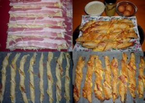 Recept na chrumkavé slaninkové tyčinky. Ak si dnes chcete na niečom naozaj pochutiť, vyskúšajte tento recept. Príprava 15 minút!