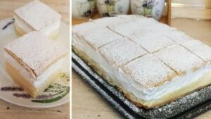 šlehačkový koláč