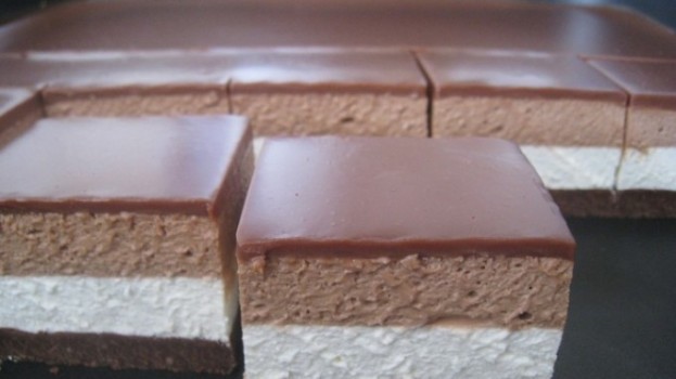 Nepečené Nutellové řezy