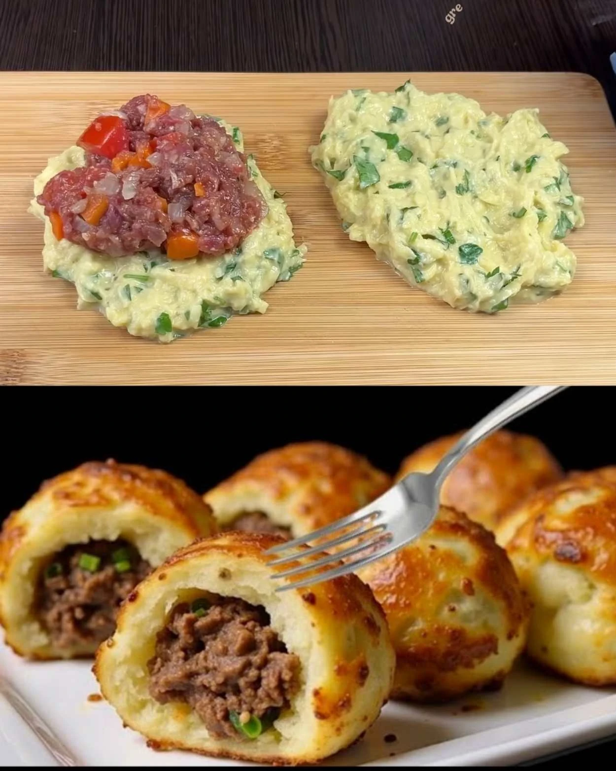 brambory s mletým masem