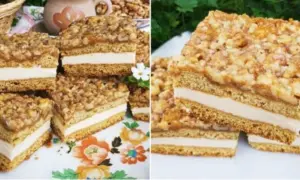 Medovo-ořechový dort